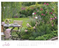 DUMONT - Im Rosengarten 2025 Wandkalender, 52x42,5cm, Garten-Kalender mit eindrucksvollen Rosen-Motiven aus verschiedensten Gärten, deutsches Kalendarium, mit Spiralbindung