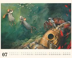 DUMONT - Torben Kuhlmann: Mäuseabenteuer 2025 Wandkalender, 52x42,5cm, Kinderkalender mit schönsten Motiven aus den vier Bilderbuch-Bestsellern, Illustrationen von Torben Kuhlmann