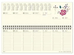 DUMONT - Doodle Art 2025 Tischquerkalender, 29,7x10,5cm, Planer für den Tisch, mit viel Platz für Einträge, internationales Kalendarium und Schulferien