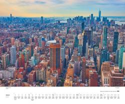 DUMONT - Über den Dächern von New York 2025 Wandkalender, 60x50cm, Fotokunst-Kalender mit einzigartigen Aussichten auf New York, Aufnahmen in hoher Qualität, mit Spiralbindung