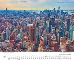 DUMONT - Über den Dächern von New York 2025 Wandkalender, 60x50cm, Fotokunst-Kalender mit einzigartigen Aussichten auf New York, Aufnahmen in hoher Qualität, mit Spiralbindung