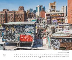 DUMONT - Über den Dächern von New York 2025 Wandkalender, 60x50cm, Fotokunst-Kalender mit einzigartigen Aussichten auf New York, Aufnahmen in hoher Qualität, mit Spiralbindung