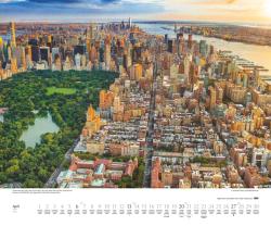 DUMONT - Über den Dächern von New York 2025 Wandkalender, 60x50cm, Fotokunst-Kalender mit einzigartigen Aussichten auf New York, Aufnahmen in hoher Qualität, mit Spiralbindung