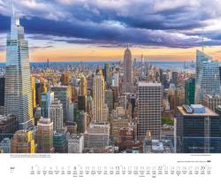 DUMONT - Über den Dächern von New York 2025 Wandkalender, 60x50cm, Fotokunst-Kalender mit einzigartigen Aussichten auf New York, Aufnahmen in hoher Qualität, mit Spiralbindung