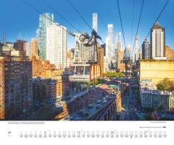 DUMONT - Über den Dächern von New York 2025 Wandkalender, 60x50cm, Fotokunst-Kalender mit einzigartigen Aussichten auf New York, Aufnahmen in hoher Qualität, mit Spiralbindung