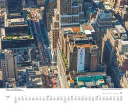 DUMONT - Über den Dächern von New York 2025 Wandkalender, 60x50cm, Fotokunst-Kalender mit einzigartigen Aussichten auf New York, Aufnahmen in hoher Qualität, mit Spiralbindung