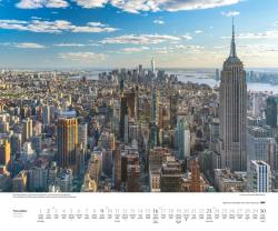 DUMONT - Über den Dächern von New York 2025 Wandkalender, 60x50cm, Fotokunst-Kalender mit einzigartigen Aussichten auf New York, Aufnahmen in hoher Qualität, mit Spiralbindung