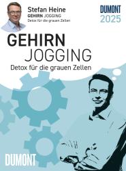 Stefan Heine: DUMONT - Stefan Heine Gehirnjogging 2025 Tagesabreißkalender, 11,8x15,9cm, Rätselkalender mit kniffligen Rätseln, Aufsteller und perforierten Seiten