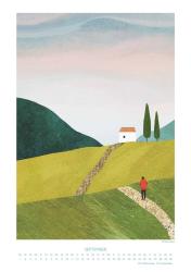 DUMONT - Feeling Nature 2025 Wandkalender, 29,7x42cm, Kalender mit Outdoor-Illustrationen von Henry Rivers, minimalistisch, modern und schlicht, neue Bilder des Travelposter-Künstlers