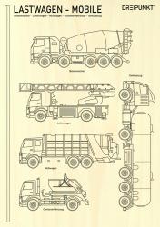 Laubsägevorlagen Lastwagen-Mobile