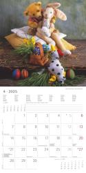 Alpha Edition - Teddy 2025 Broschürenkalender, 30x30cm, Wandkalender mit Platz für Notizen und Termine, schöne Teddy-Motive, Monatsübersicht und Ferientermine DE/AT/CH