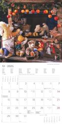 Alpha Edition - Teddy 2025 Broschürenkalender, 30x30cm, Wandkalender mit Platz für Notizen und Termine, schöne Teddy-Motive, Monatsübersicht und Ferientermine DE/AT/CH