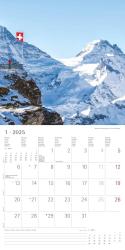 Alpha Edition - Alpen 2025 Broschürenkalender, 30x30cm, Wandkalender mit Platz für Notizen und Termine, Aufnahmen der Alpen, Monatsübersicht und Ferientermine DE/AT/CH