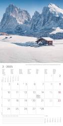 Alpha Edition - Alpen 2025 Broschürenkalender, 30x30cm, Wandkalender mit Platz für Notizen und Termine, Aufnahmen der Alpen, Monatsübersicht und Ferientermine DE/AT/CH