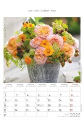 Alpha Edition - Rosenträume 2025 Bildkalender, 23,7x34cm, Wandkalender mit Platz für Notizen und vielen Infos, schöne Rosen-Bilder, deutsches Kalendarium und Ferientermine DE/AT/CH