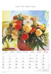 Alpha Edition - Rosenträume 2025 Bildkalender, 23,7x34cm, Wandkalender mit Platz für Notizen und vielen Infos, schöne Rosen-Bilder, deutsches Kalendarium und Ferientermine DE/AT/CH