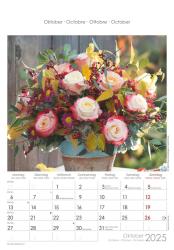 Alpha Edition - Rosenträume 2025 Bildkalender, 23,7x34cm, Wandkalender mit Platz für Notizen und vielen Infos, schöne Rosen-Bilder, deutsches Kalendarium und Ferientermine DE/AT/CH