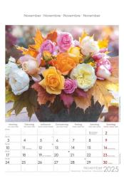 Alpha Edition - Rosenträume 2025 Bildkalender, 23,7x34cm, Wandkalender mit Platz für Notizen und vielen Infos, schöne Rosen-Bilder, deutsches Kalendarium und Ferientermine DE/AT/CH