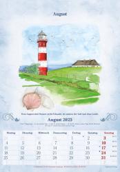 Alpha Edition - 100-Jähriger Kalender 2025 Wandkalender, 23,7x34cm, Bildkalender mit Wetterprognosen, Bauernregeln und liebevollen Illustrationen, Monatsübersicht und deutschem Kalendarium