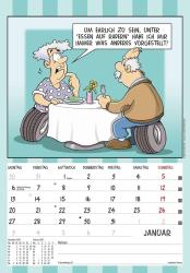 Alpha Edition - Der Rentner-Kalender 2025 Bildkalender, 23,7x34cm, Wandkalender mit witzigen Sprüchen und lustigen Cartoons, viel Platz für Notizen und Zusatzinformationen, Ferientermine DE/