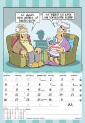 Alpha Edition - Der Rentner-Kalender 2025 Bildkalender, 23,7x34cm, Wandkalender mit witzigen Sprüchen und lustigen Cartoons, viel Platz für Notizen und Zusatzinformationen, Ferientermine DE/