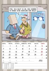 Alpha Edition - Der Rentner-Kalender 2025 Bildkalender, 23,7x34cm, Wandkalender mit witzigen Sprüchen und lustigen Cartoons, viel Platz für Notizen und Zusatzinformationen, Ferientermine DE/