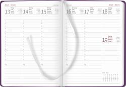 Alpha Edition - Ladytimer Grande Deluxe Purple 2025 Taschenkalender, 15x21cm, Kalender mit 128 Seiten, Notizmöglichkeiten nach jedem Tag Übersichten und internationalem Kalendarium