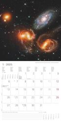 Alpha Edition - Space 2025 Broschürenkalender, 30x30cm, Wandkalender mit Platz für Notizen und Termine, Motive aus der Galaxie, Monatsübersicht und Ferientermine DE/AT/CH