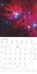 Alpha Edition - Space 2025 Broschürenkalender, 30x30cm, Wandkalender mit Platz für Notizen und Termine, Motive aus der Galaxie, Monatsübersicht und Ferientermine DE/AT/CH