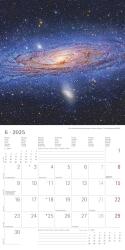 Alpha Edition - Space 2025 Broschürenkalender, 30x30cm, Wandkalender mit Platz für Notizen und Termine, Motive aus der Galaxie, Monatsübersicht und Ferientermine DE/AT/CH