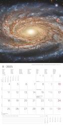 Alpha Edition - Space 2025 Broschürenkalender, 30x30cm, Wandkalender mit Platz für Notizen und Termine, Motive aus der Galaxie, Monatsübersicht und Ferientermine DE/AT/CH