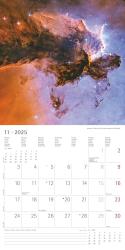 Alpha Edition - Space 2025 Broschürenkalender, 30x30cm, Wandkalender mit Platz für Notizen und Termine, Motive aus der Galaxie, Monatsübersicht und Ferientermine DE/AT/CH