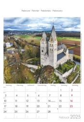 Alpha Edition - Hessen 2025 Bildkalender, 23,7x34cm, Wandkalender mit Platz für Notizen und vielen Infos, Bilder aus Hessen, deutsches Kalendarium und Ferientermine DE/AT/CH