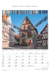 Alpha Edition - Hessen 2025 Bildkalender, 23,7x34cm, Wandkalender mit Platz für Notizen und vielen Infos, Bilder aus Hessen, deutsches Kalendarium und Ferientermine DE/AT/CH