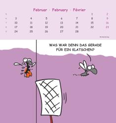 Alpha Edition - Lach mal wieder... 2025 Postkartenkalender, 16x17cm, Kalender mit Postkarten zum Heraustrennen, Monatsübersicht, zum Aufstellen oder Aufhängen und internationales Kalendarium