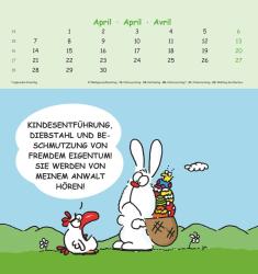 Alpha Edition - Lach mal wieder... 2025 Postkartenkalender, 16x17cm, Kalender mit Postkarten zum Heraustrennen, Monatsübersicht, zum Aufstellen oder Aufhängen und internationales Kalendarium