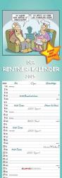 Alpha Edition - Rentnerkalender 2025 Streifenkalender, 15x42cm, Kalender mit 3 Spalten für Termine, 100 jährigem Kalender, Ferienterminen DE/AT/CH, mit Pollenflugkalender und deutschem Kalen