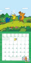 Alpha Edition - Die Maus 2025 Broschürenkalender 30x30cm, Kinderkalender mit humorvollen Illustrationen für jeden Monat, Mondphasen, Ferientermine DE/AT/CH und internationales Kalendarium