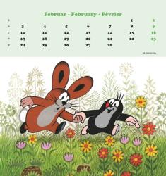 Alpha Edition - Der kleine Maulwurf 2025 Postkartenkalender, 16x17cm, Kalender mit schönen Illustrationen von Zdenek Miler, Postkarten zum Heraustrennen, zum Aufhängen oder Aufstellen