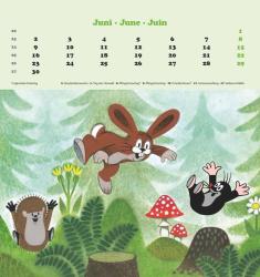 Alpha Edition - Der kleine Maulwurf 2025 Postkartenkalender, 16x17cm, Kalender mit schönen Illustrationen von Zdenek Miler, Postkarten zum Heraustrennen, zum Aufhängen oder Aufstellen