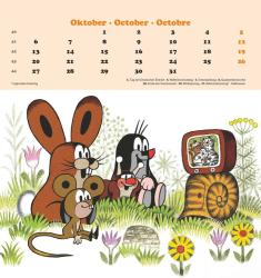 Alpha Edition - Der kleine Maulwurf 2025 Postkartenkalender, 16x17cm, Kalender mit schönen Illustrationen von Zdenek Miler, Postkarten zum Heraustrennen, zum Aufhängen oder Aufstellen