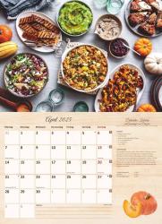 Alpha Edition - Culinaria 2025 Der große Küchenkalender, 42x29cm (42x58 geöffnet), Broschürenkalender mit raffinierten Rezepten für jede Jahreszeit, inkl. Saisonkalender und mit Platz für No