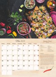 Alpha Edition - Culinaria 2025 Der große Küchenkalender, 42x29cm (42x58 geöffnet), Broschürenkalender mit raffinierten Rezepten für jede Jahreszeit, inkl. Saisonkalender und mit Platz für No