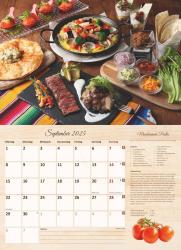 Alpha Edition - Culinaria 2025 Der große Küchenkalender, 42x29cm (42x58 geöffnet), Broschürenkalender mit raffinierten Rezepten für jede Jahreszeit, inkl. Saisonkalender und mit Platz für No