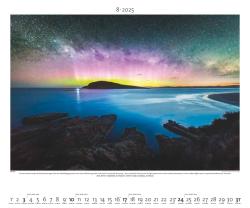 PALAZZI - Polarlicht 2025 Wandkalender, 60x50cm, Posterkalender mit brillanten Aufnahmen vom Naturspektakel, überwältigende Lichter, Erläuterungen auf dem Rückblatt, internationales Kalendar