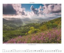 PALAZZI - Landschaft im Licht 2025 Wandkalender, 60x50cm, Posterkalender mit malerische Landschaftsfotografie, hochwertige Naturbilder, eine Reise durch atemberaubende Szenerien, int. Kalend