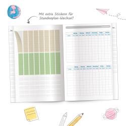 Trötsch Hausaufgabenheft für Schlaue Glitter - Taschenbuch