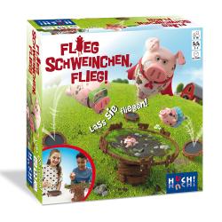 Geschicklichkeitsspiel Flieg Schweinchen flieg! Lass sie fliegen!