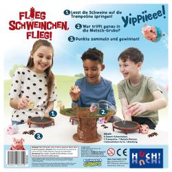 Geschicklichkeitsspiel Flieg Schweinchen flieg! Lass sie fliegen!