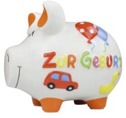 Sparschwein Zur Geburt bunt